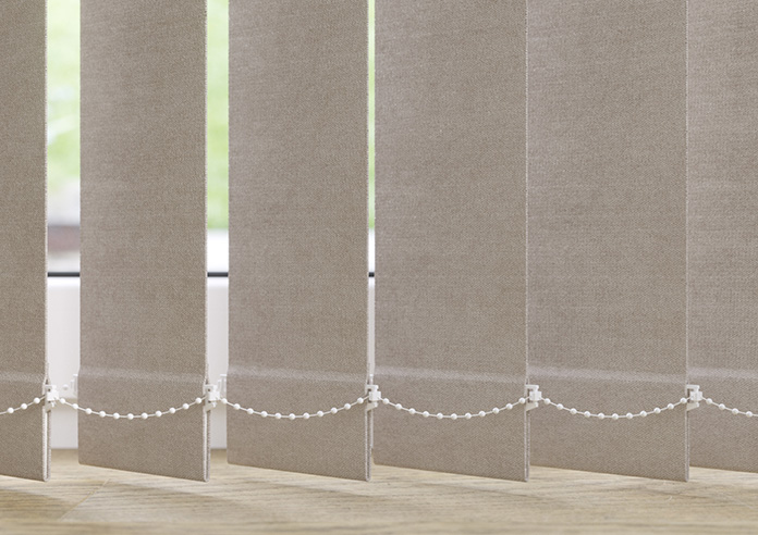 Flori Faux Suede (Blackout), Vapour - Vertical Blind Slats - Image 3
